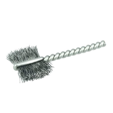 Weiler 3/4" Power Tube Brush, .005" Steel Wire Fill, 5/8" Brush Length 21034